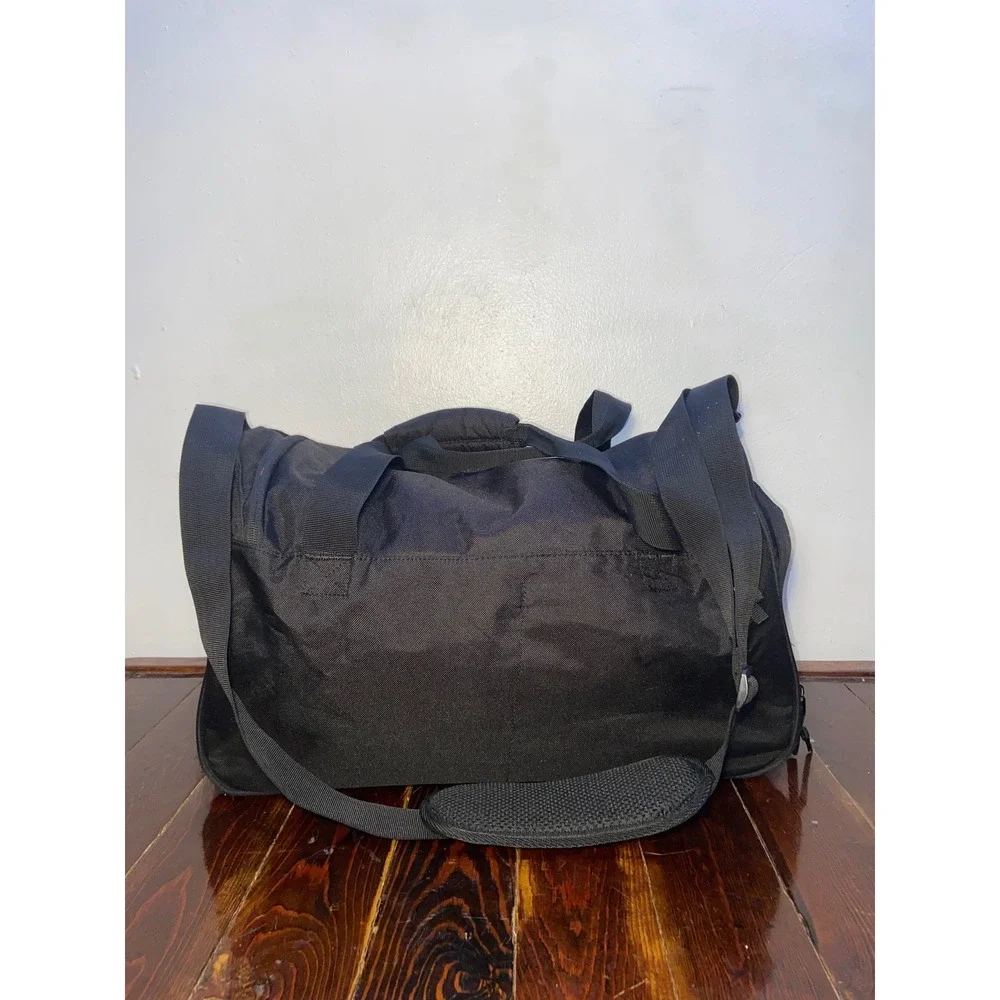 Champion C9 Black Duffel Bag Gym Travel Weekender Shoe Pocket Reflective 17x11x9